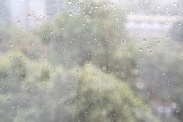 rain drops on window