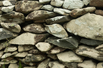 detail of a traditional rock wall