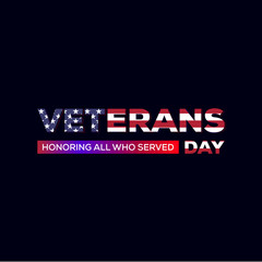 veterans day vector designs with american flag