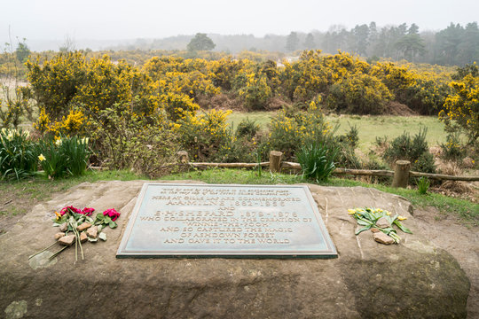 Memorial plaque to A A Milne & E H Shepard