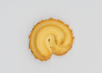 Homemade cookie isolated on white