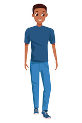 Young man with casual clothes