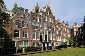 Fototapeta na wymiar Historical houses in Amsterdam, Holland
