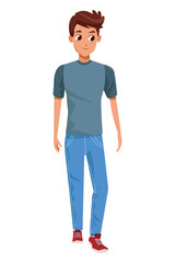 Fototapeta premium Young man with casual clothes