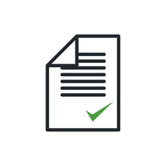 Document icon. Illustration isolated for graphic and web design.