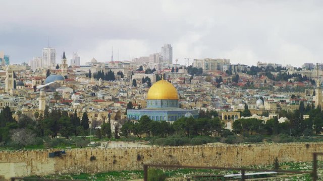 Dome of the Rock in the city of Jerusalem