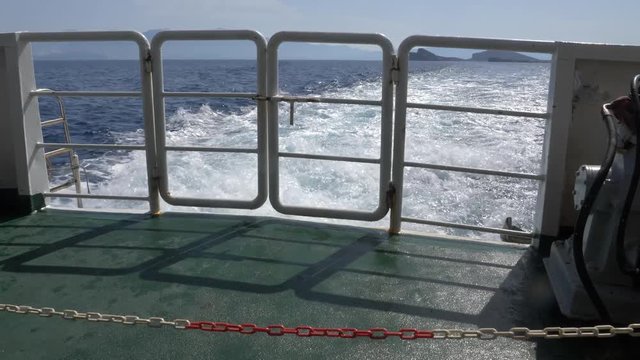 4k 60 fps Approaching Spinalonga Island Crete