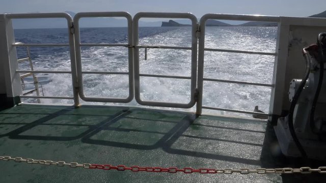 4k 60 fps Approaching Spinalonga Island Crete