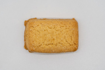 Homemade cookie isolated on white