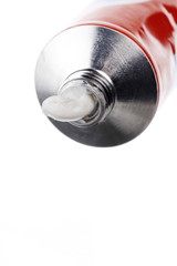 squeezed ointment tube, health care and medicine