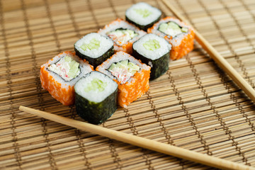 sushi on white plate