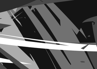 Black and white abstract background. geometric shapes. Poster.