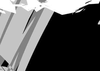 Black and white abstract background. geometric shapes. Poster.