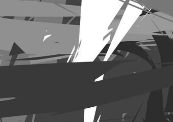 Black and white abstract background. geometric shapes. Poster.