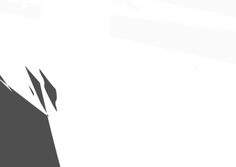 Black and white abstract background. geometric shapes. Poster.