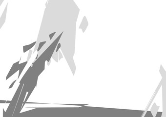 Black and white abstract background. geometric shapes. Poster.