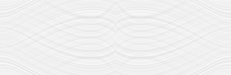 White background 3 d with elements of waves in a fantastic abstract design, the texture of the lines in a modern style for wallpaper. Light gray template for wedding ceremony or business presentation.
