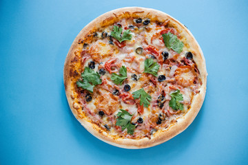 pizza isolated on white background