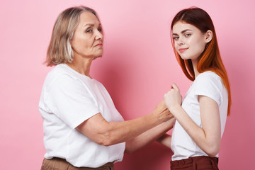 two women in conflict