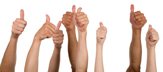 Hands Showing Thumbs Up