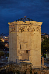 Fototapeta na wymiar Tower of the Winds at the ancient Athens town