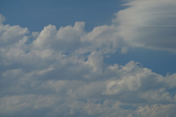 Fototapeta na wymiar cloud sky blue background white nature