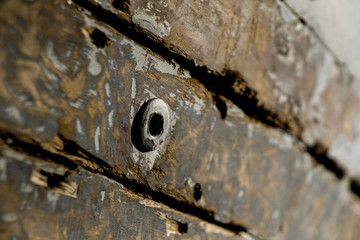 old wooden boat surface
