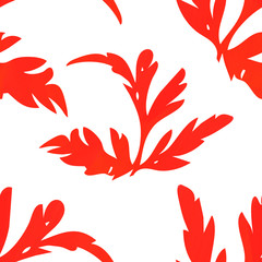 Leaves seamless pattern, abstract illustration.