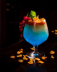 blue tiki cocktail