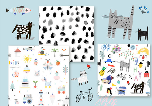 Seamless Patterns for Kids