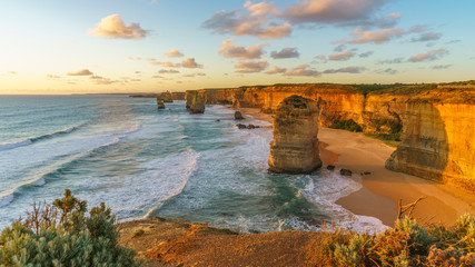 twelve apostles at sunset,great ocean road at port campbell, australia 102