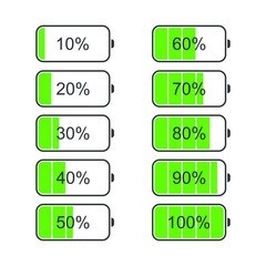 Battery Charge Level Vector Illustration