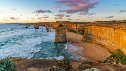 twelve apostles at sunset,great ocean road at port campbell, australia 117
