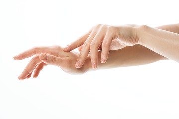 woman hands with manicure