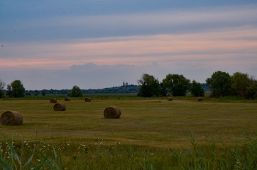 the stack of straw