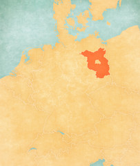 Map of Germany - Brandenburg