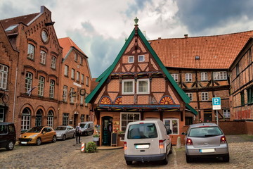 historische altstadt von lauenburg, deutschland