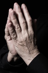 Senior Hands Praying