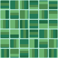 Abstract flat retro seamless pattern with rectangles. Timeless simple vector ornament.