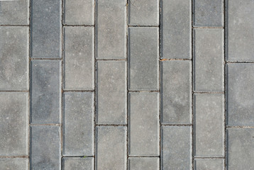 Brick pavement tile, top view. Light sidewalk, pavement texture