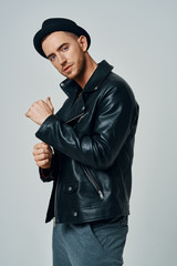 portrait of young man in a hat