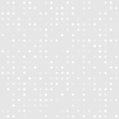 Rhombus, white modern seamless pattern. Random transparency. Vector illustration.