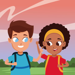 adorable cute children childhood cartoon