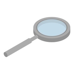 Magnify glass icon. Isometric of magnify glass vector icon for web design isolated on white background