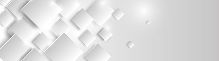 abstract geometric background with white cubes