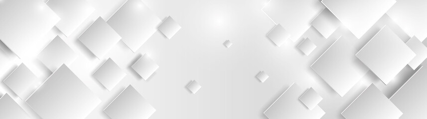 abstract geometric background with white cubes