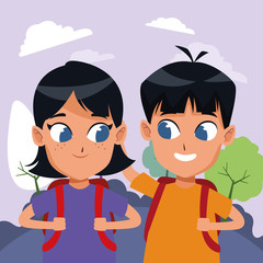 adorable cute children childhood cartoon