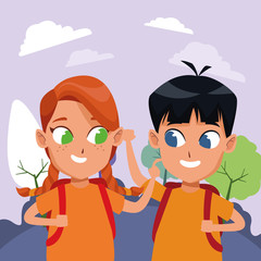 adorable cute children childhood cartoon