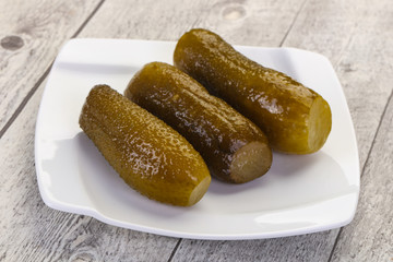 Pickled homemade cucumbers