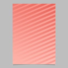Stripe poster template design - abstract gradient vector brochure background illustration